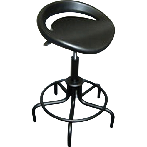 Tabouret surdimensionn&eacute; de s&eacute;rie 6000, Stationnaire, Ajustable, , Polyur&eacute;thane Si&egrave;ge, Noir Groupe Belzile Dickner