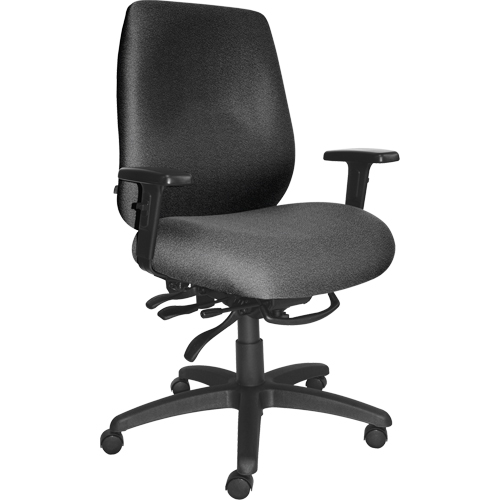 Chaises ergonomiques robustes Cierra , Tissu, Gris, Capacit&eacute; 400 lb Groupe Belzile Dickner