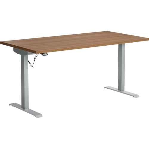 Foli Height Adjustable Tables, Stand-Alone Desk, 44-4/5" H x 60" W x 30" D, Cherry Groupe Belzile Dickner