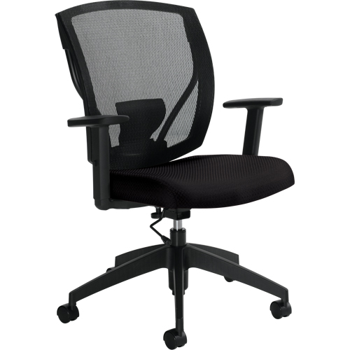 Task Chairs, Vinyl, Black, 300 lbs. Capacity Groupe Belzile Dickner
