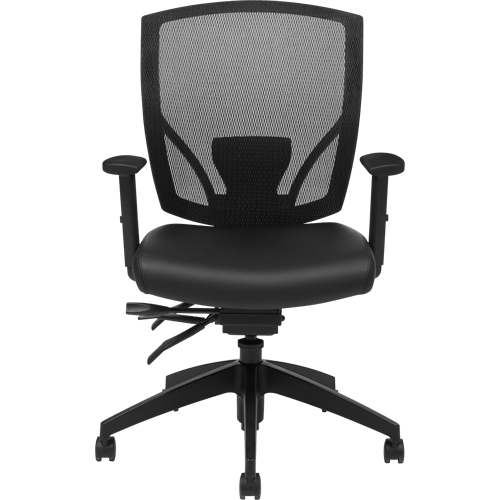 Multi-Tilter Arm Chairs, Vinyl, Black, 300 lbs. Capacity Groupe Belzile Dickner