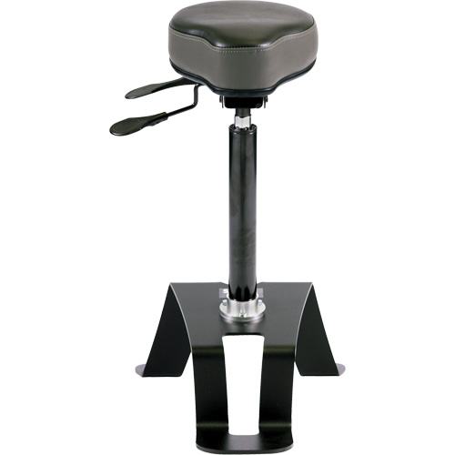 TA180 Ergonomic Sit/Stand Chair, Vinyl Seat, Black Groupe Belzile Dickner