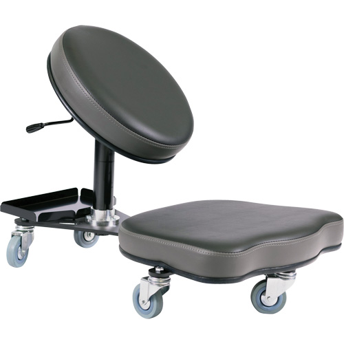 Flex Ergonomic Chair, Vinyl, Black/Grey Groupe Belzile Dickner