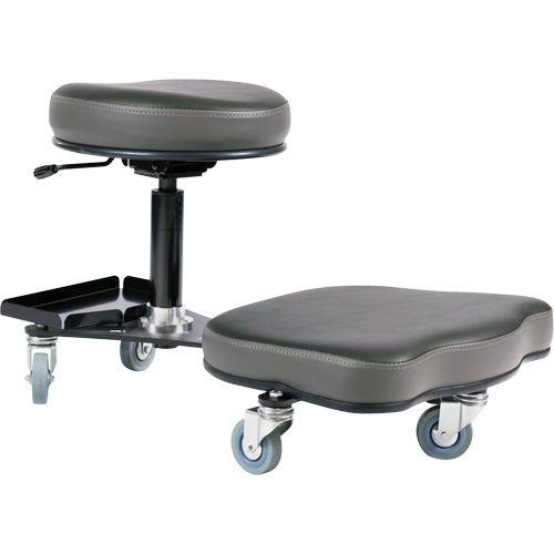 Flex Ergonomic Chair, Vinyl, Black/Grey Groupe Belzile Dickner