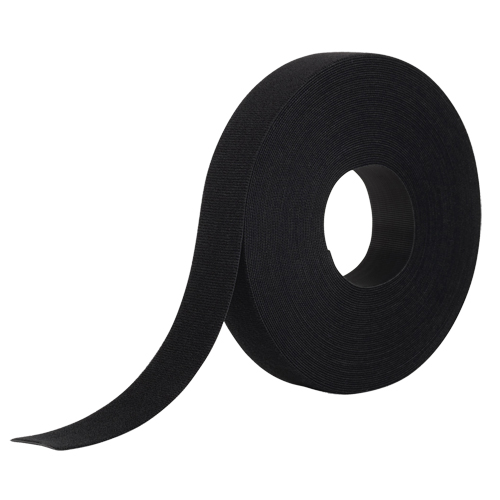 One-Wrap&reg; Fastener Tape, Hook & Loop, 25 yds x 1", Self-Grip, Black Groupe Belzile Dickner