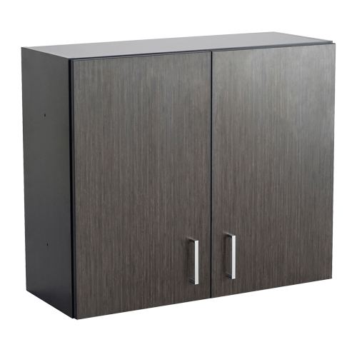 Armoire modulaire murale, 30" h x 36" la x 15" p, 1 tablettes, M&eacute;lamine, Nuit d'Asie/noir Groupe Belzile Dickner