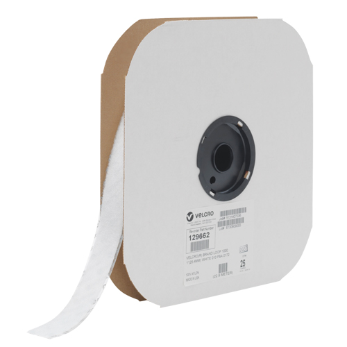 Fastener Tape, Loop, 25 yds x 3/4", Sew-On, White Groupe Belzile Dickner