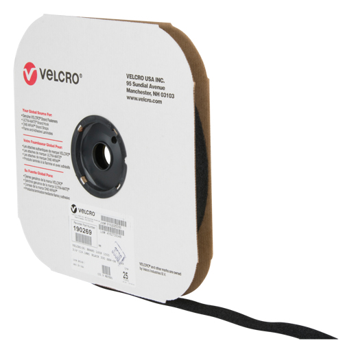 Fastener Tape, Loop, 25 yds x 3/4", Sew-On, Black Groupe Belzile Dickner