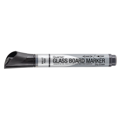 Premium Glass Dry-Erase Markers, Black, Bullet Tip Groupe Belzile Dickner