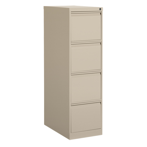Classeur vertical, Acier, 4 tiroirs, 15-1/7" la x 25" p x 52" h, Beige Groupe Belzile Dickner