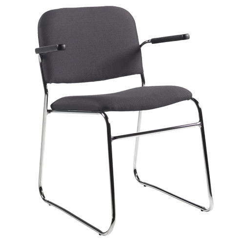 Chair, Fabric, 30" High, 200 lbs. Capacity, Black Groupe Belzile Dickner