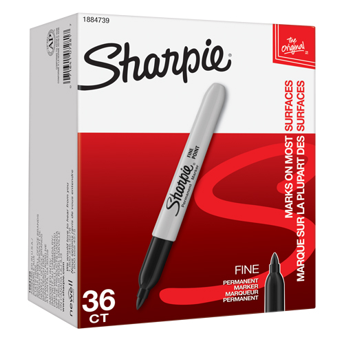 Permanent Marker, Black, Fine Tip Groupe Belzile Dickner