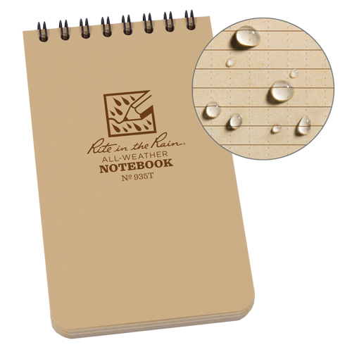 Carnet de notes de poche &agrave; spirale, Couverture souple, Havane, 100 Pages, 3" , 5"  Groupe Belzile Dickner