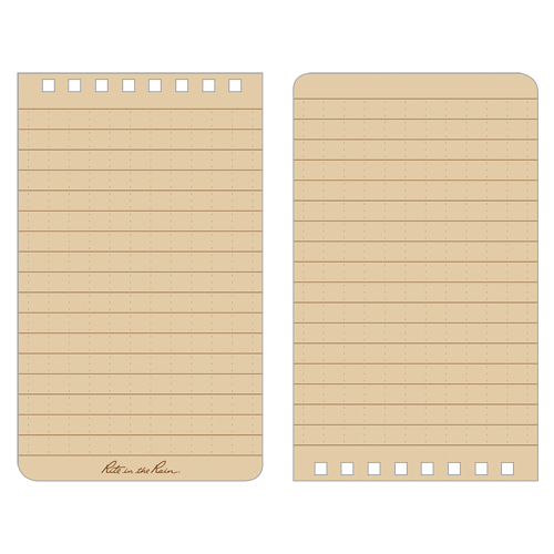 Carnet de notes de poche &agrave; spirale, Couverture souple, Havane, 100 Pages, 3" , 5"  Groupe Belzile Dickner