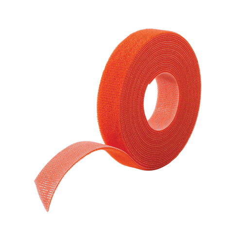 Ruban pour gestion des c&acirc;bles One-Wrap, Boucle et crochet, 25 vg x 5/8", Auto-aggripant, Orange Groupe Belzile Dickner