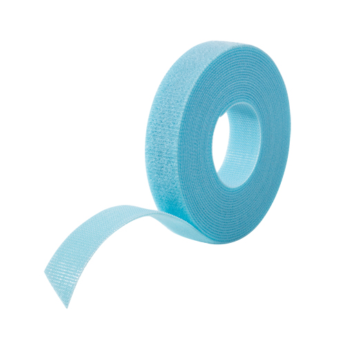 One-Wrap&reg; Cable Management Tape, Hook & Loop, 25 yds x 3/4", Self-Grip, Aqua Groupe Belzile Dickner