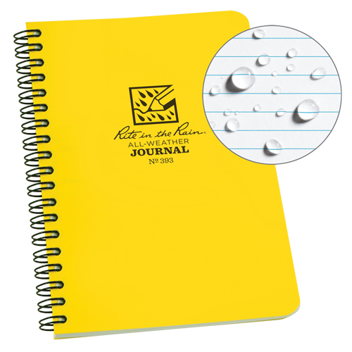 Carnet de notes de poche &agrave; spirale lat&eacute;rale, Couverture souple, Jaune, 64 Pages, 4-5/8" , 7"  Groupe Belzile Dickner
