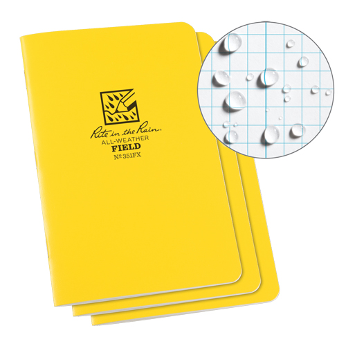 Carnet de notes, Couverture souple, Jaune, 48 Pages, 4-5/8" , 7"  Groupe Belzile Dickner