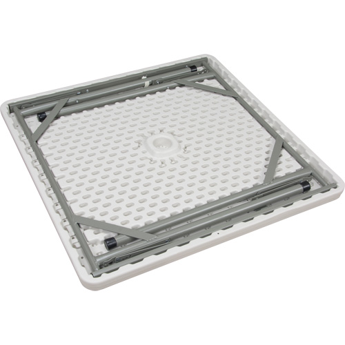 Folding Table, Square, 34" L x 34" W, Polyethylene, White Groupe Belzile Dickner