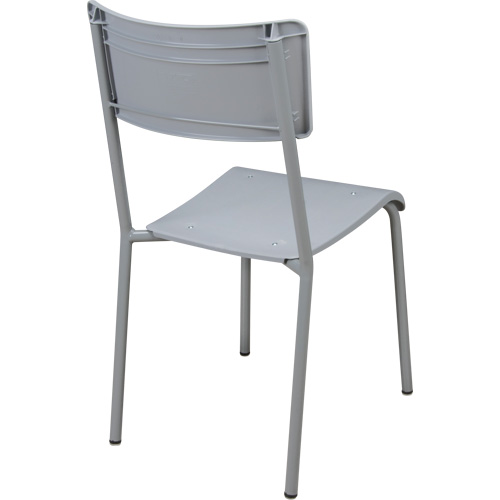 Chaises empilables Ventura, Polypropyl&egrave;ne, Hauteur 36", Capacit&eacute; 300 lb, Gris Groupe Belzile Dickner