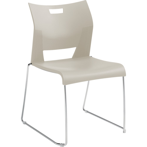 Duet Armless Training Chair, Plastic, 33-1/4" High, 350 lbs. Capacity, White Groupe Belzile Dickner