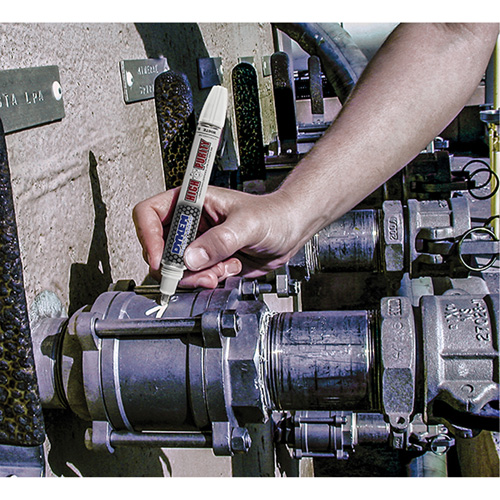 Marqueur de peinture &agrave; pointe en feutre, Liquide, Blanc Groupe Belzile Dickner