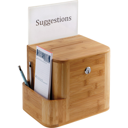 Bamboo Suggestion Box Groupe Belzile Dickner