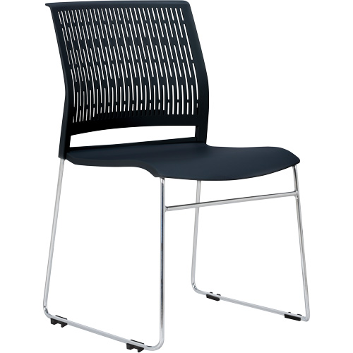 Activ Series Stacking Chairs, Polypropylene, 32-3/8" High, 275 lbs. Capacity, Black Groupe Belzile Dickner