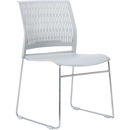 Activ Series Stacking Chairs, Polypropylene, 32-3/8" High, 275 lbs. Capacity, Grey Groupe Belzile Dickner