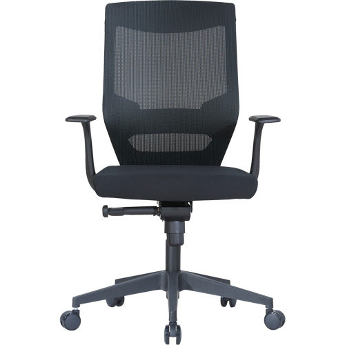 Chaise de bureau ajustable &agrave; basculement synchronis&eacute; s&eacute;rie Activ, Tissu/Mailles, Noir, Capacit&eacute; 275 lb Groupe Belzile Dickner