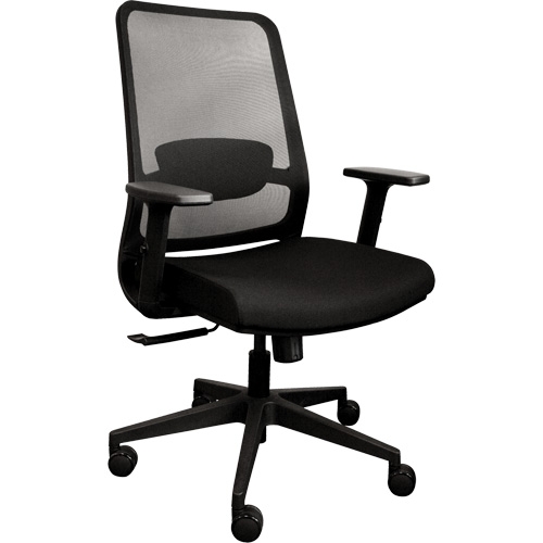 Activ Series Synchro-Tilt Office Chair, Fabric/Mesh, Black, 275 lbs. Capacity Groupe Belzile Dickner