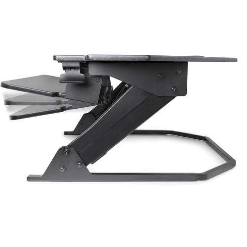 Goya Sit-Stand Corner Work Station, Desktop Unit, 20" H x 42" W x 37-4/5" D, Black Groupe Belzile Dickner