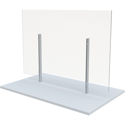 Freestanding Board Mount Sneeze Guard, 36" W x 36" H Groupe Belzile Dickner