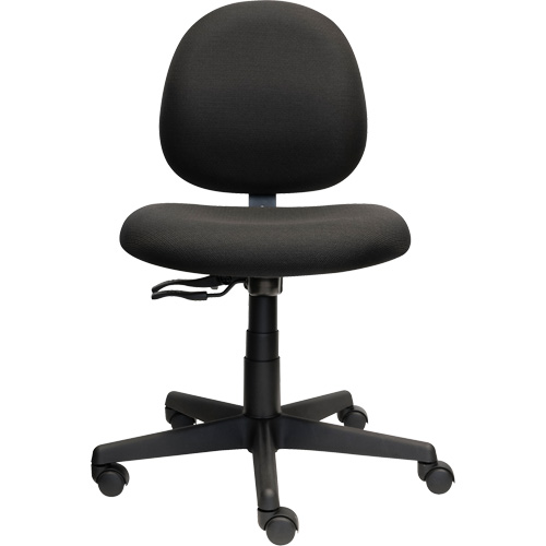 Chaise de travail &agrave; dossier bas Aspen, Tissu, Noir, Capacit&eacute; 275 lb Groupe Belzile Dickner