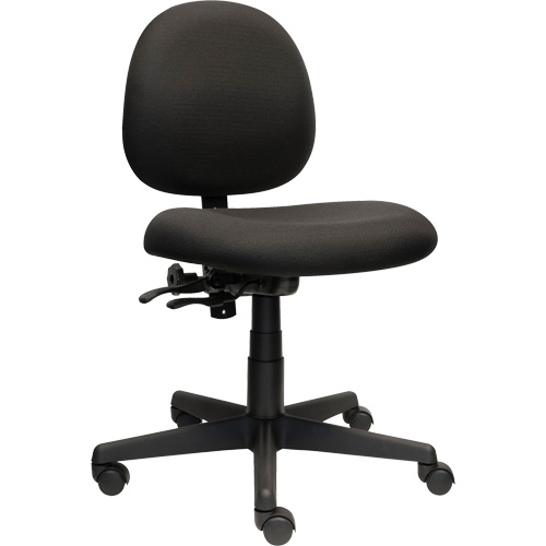Chaise de travail &agrave; dossier bas Aspen, Tissu, Noir, Capacit&eacute; 275 lb Groupe Belzile Dickner