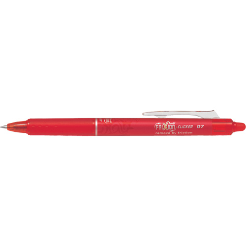 Stylo &agrave; cliquet Frixion Point, Rouge, 0,7 mm, R&eacute;tractable Groupe Belzile Dickner