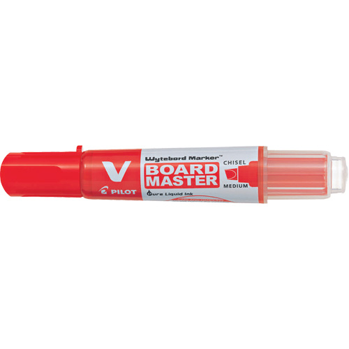 Marqueur effaçable &agrave; sec Vboard Master, Rouge, Pointe Ciseau Groupe Belzile Dickner
