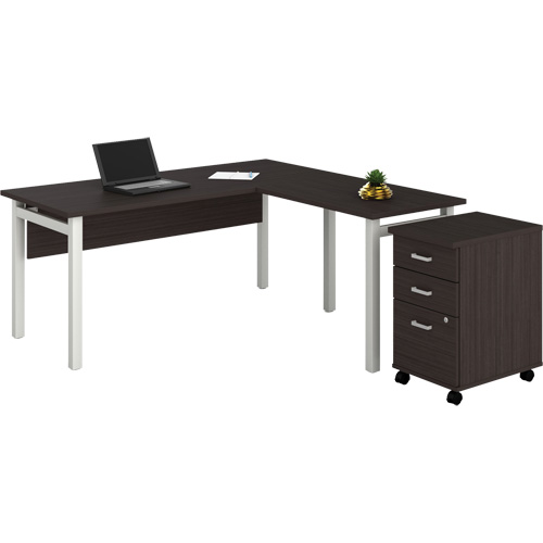 Bureau en "L" avec caisson Newland Groupe Belzile Dickner