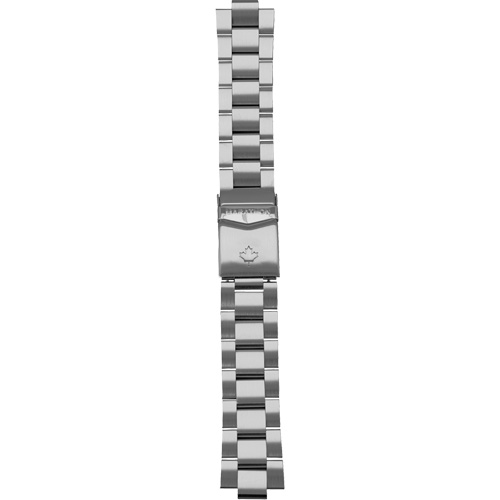 Grande montre automatique de plong&eacute;e avec feuille d'&eacute;rable gris et bracelet en acier inoxydable, Num&eacute;rique, &agrave; piles, 41 mm, Argent Groupe Belzile Dickner