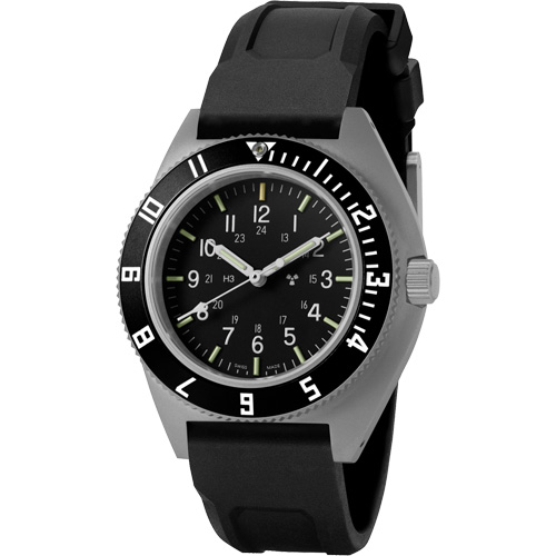Montre Steel Navigator sur ensemble bracelet en caoutchouc noir de trois morceaux, Num&eacute;rique, &agrave; piles, 41 mm, Noir Groupe Belzile Dickner