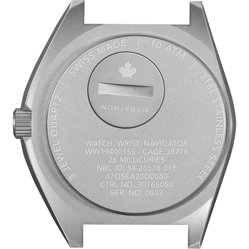 Montre Steel Navigator sur ensemble bracelet en caoutchouc noir de trois morceaux, Num&eacute;rique, &agrave; piles, 41 mm, Noir Groupe Belzile Dickner