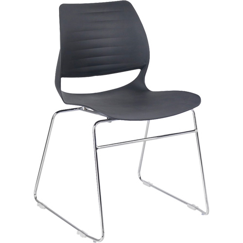 Chaises empilables, Polypropyl&egrave;ne, Hauteur 32", Capacit&eacute; 250 lb, Noir Groupe Belzile Dickner