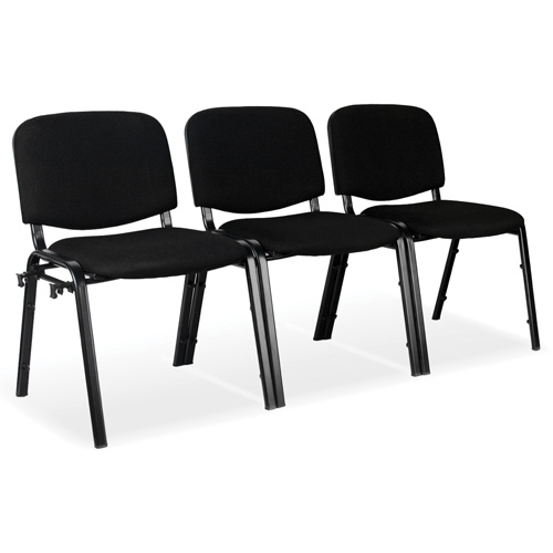 Chaises empilables, Tissu, Hauteur 32", Capacit&eacute; 250 lb, Noir Groupe Belzile Dickner