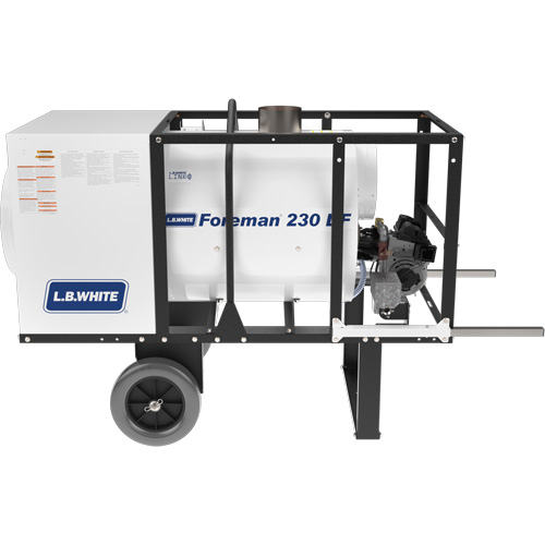Radiateur portable &agrave; chauffage indirect Foreman 230, Chaleur radiante, Gaz naturel, 230000 BTU/H Groupe Belzile Dickner