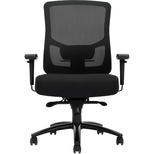 Chaise &agrave; dossier haut avec m&eacute;canisme &agrave; basculement synchronis&eacute; robuste Raven 400, Mailles, Noir, Capacit&eacute; 400 lb Groupe Belzile Dickner