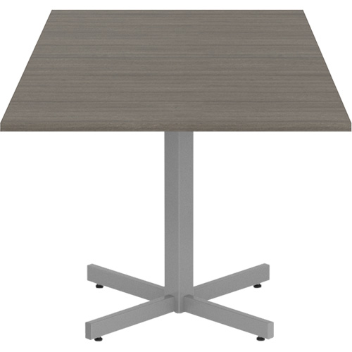 Newland Height-Adjustable Square Table, 36" L x 36" W x 29" H, 1" Top, Laminate, Brown Groupe Belzile Dickner