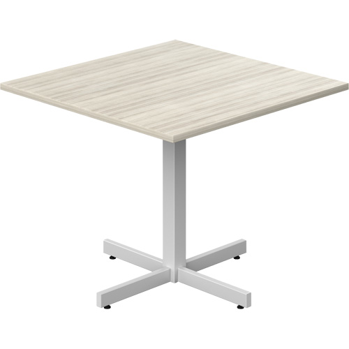 Newland Height-Adjustable Square Table, 36" L x 36" W x 29" H, 1" Top, Laminate, Tan Groupe Belzile Dickner