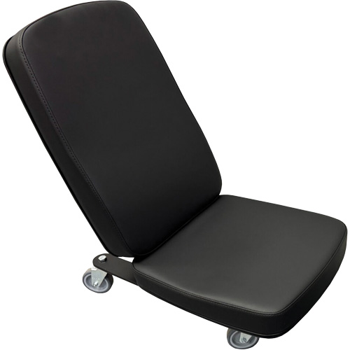 FLEX Mini Industrial Chair, Vinyl, Black, 280 lbs. Capacity Groupe Belzile Dickner