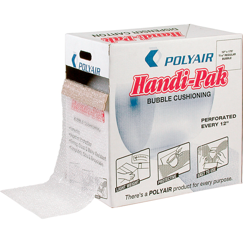 Handi-Pak Bubble Sheet Dispenser, 100' x 12", Bubble Size 5/16" Groupe Belzile Dickner
