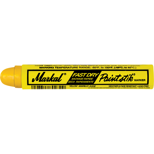 B&acirc;tons de peinture Paintstik &agrave; s&eacute;chage rapide 50° &agrave; 150°F, B&acirc;ton plein, Jaune Groupe Belzile Dickner